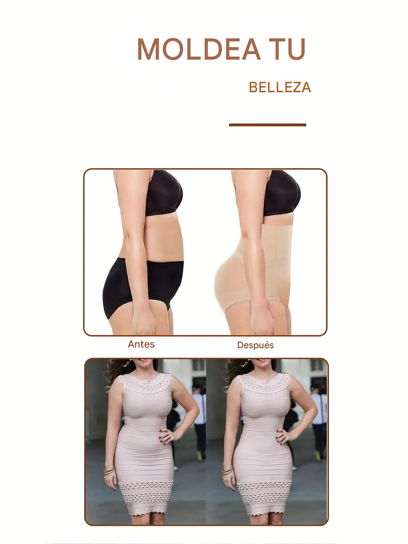 SHAPEBEAUTY - Faja de Cintura Alta para Moldear el Cuerpo (KIT2 UNDS)